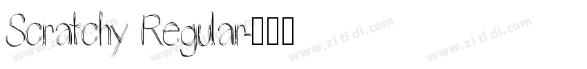Scratchy Regular字体转换